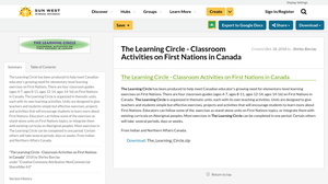 The Learning Circle - Classroom Activities on First Nations in Canada ...