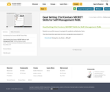 Goal Setting 21st Century SECRET Skills for Self-Management PeBL Goal Setting 21st Century SECRET Skills for Self-Management PeBL
