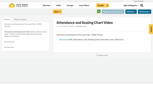 Attendance and Seating Chart Video - SWSD Training | Resource Bank