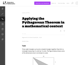 Applying the Pythagorean Theorem in a mathematical context Applying the Pythagorean Theorem in a mathematical context