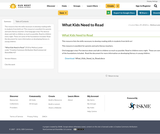 What Kids Need to Read What Kids Need to Read