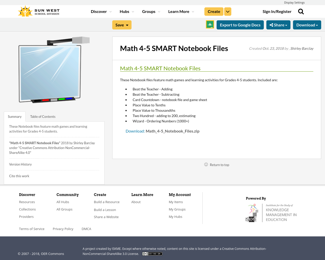 Math 4-5 SMART Notebook Files | Resource Bank