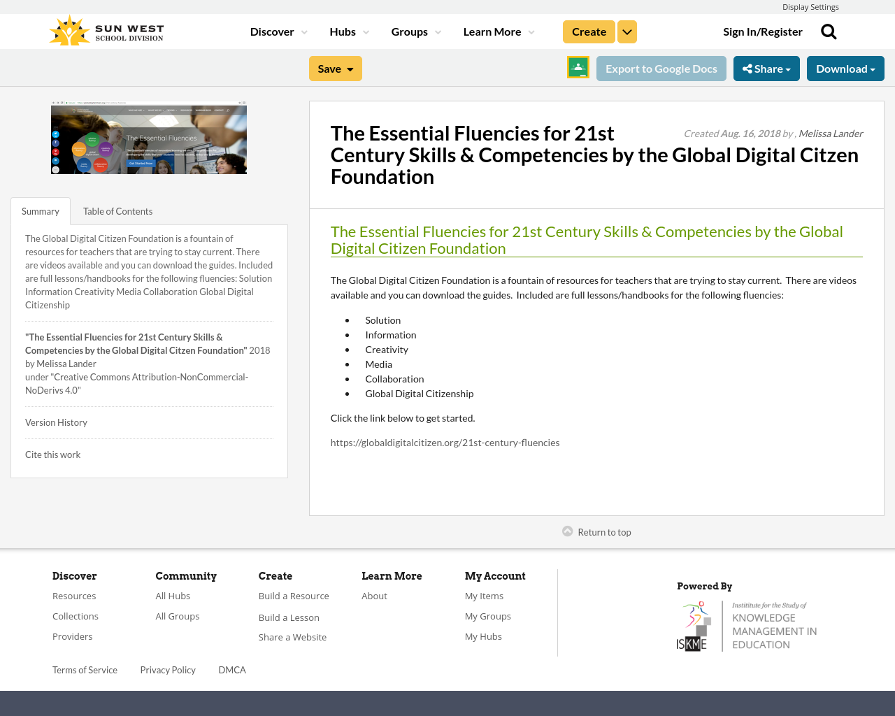 The Essential Fluencies for 21st Century Skills & Competencies by the ...