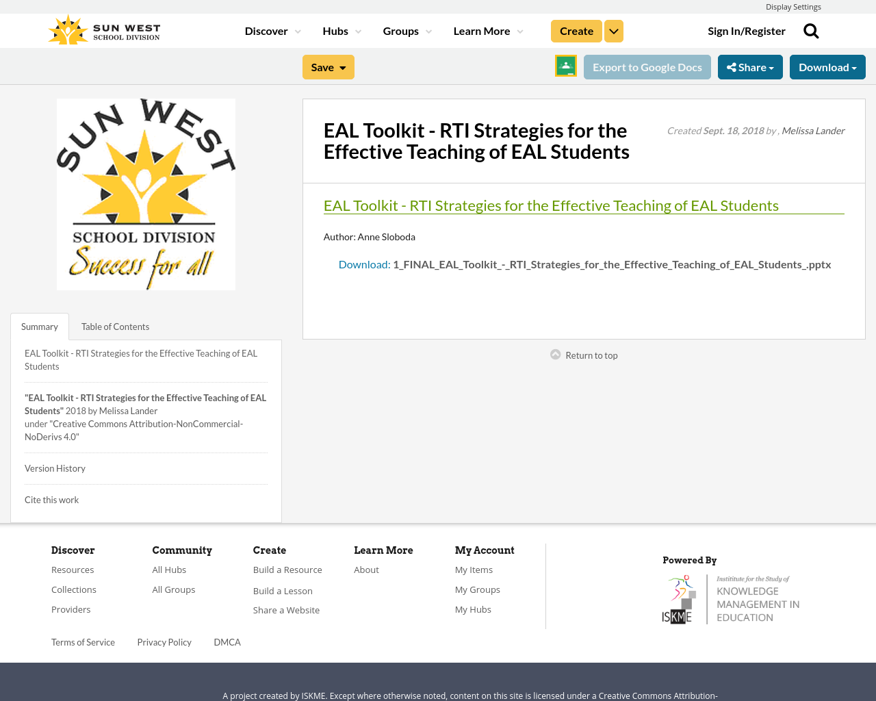 EAL Toolkit RTI Strategies for the Effective Teaching of EAL Students