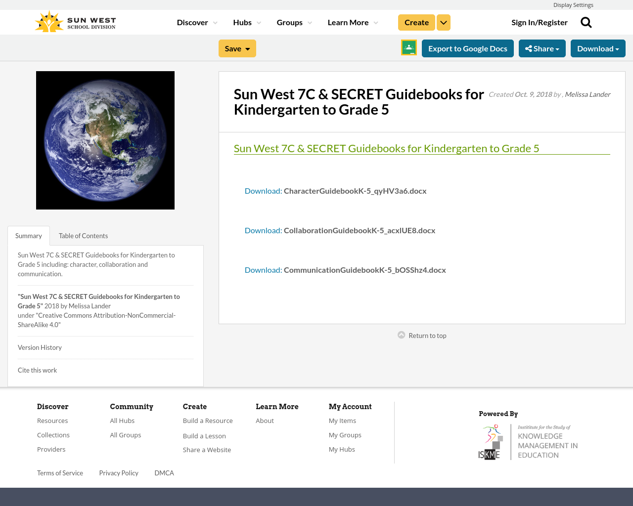 Sun West 7C & SECRET Guidebooks for Kindergarten to Grade 5 | Resource Bank